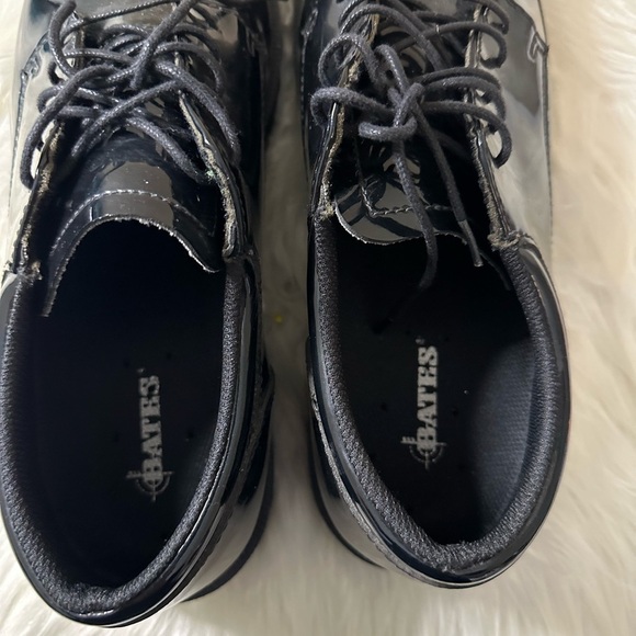 Bates Glossy Black Oxfords